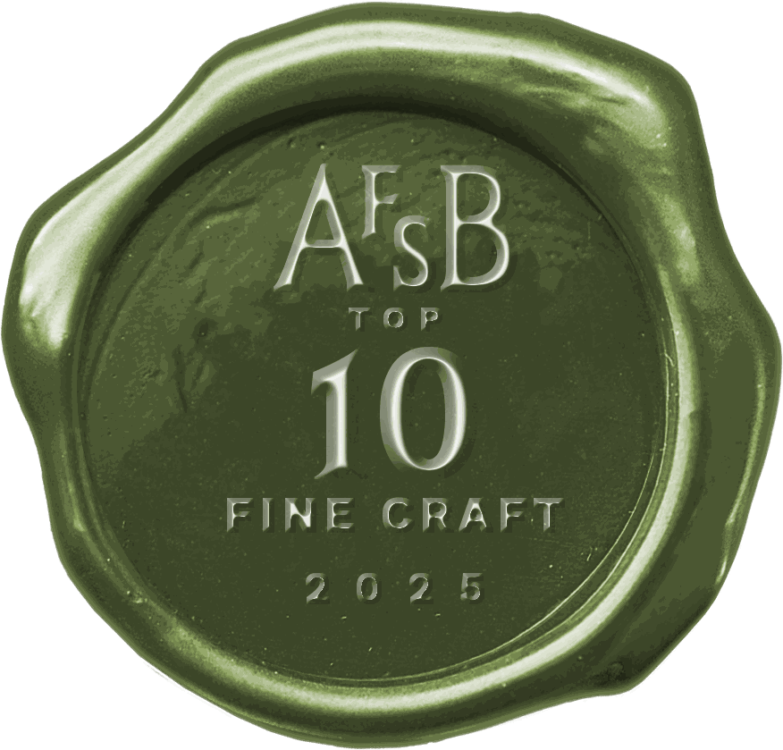 AFSB Top Ten Fine Craft 2025 seal